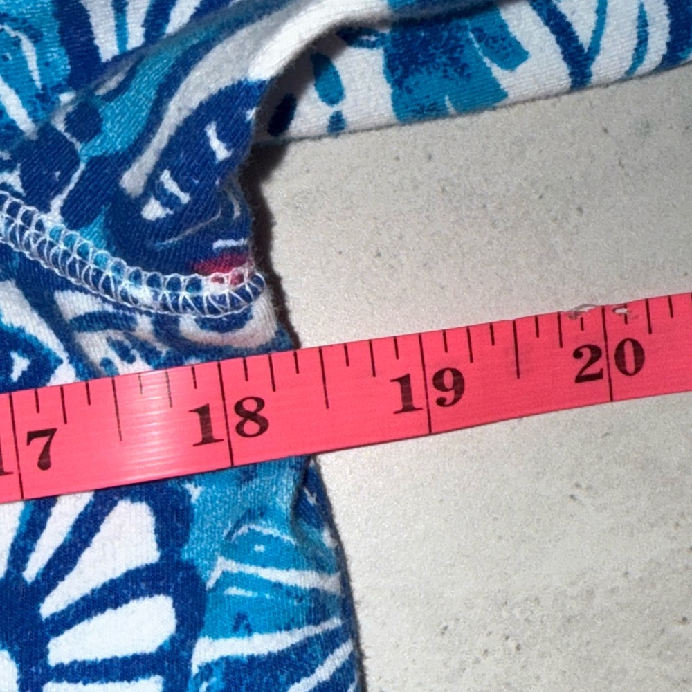 Talbots Women's Blue Seashell Print 1/4 Zip Pullover, sz Small Petite - Picture 10 of 13